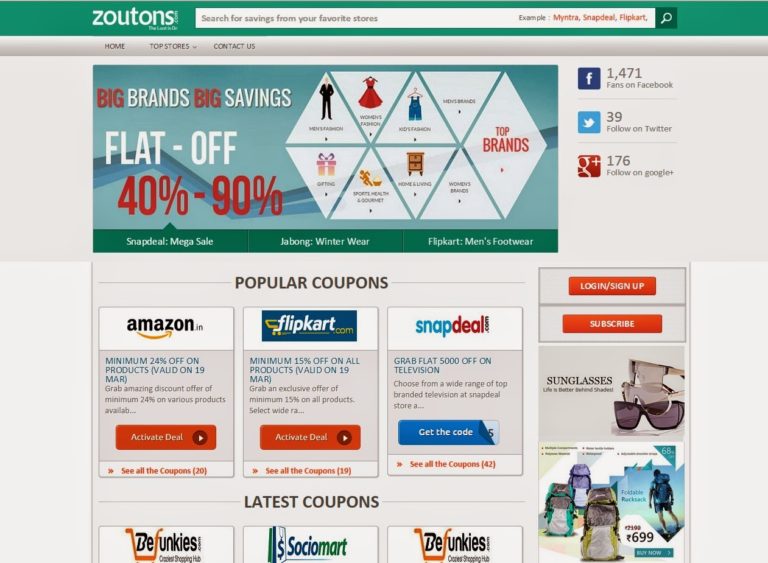 Zoutons Review : Best Coupon Website