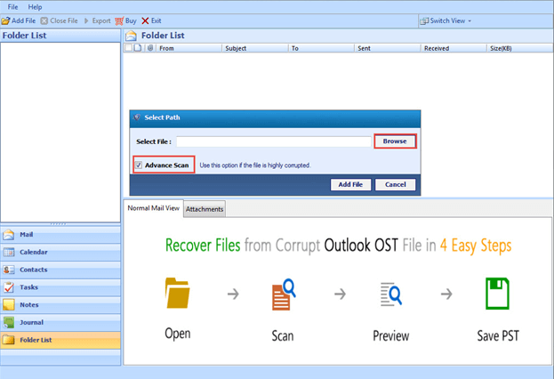 Outlook Repair Tool – Fix Error in PST File & Recover Deleted Emails