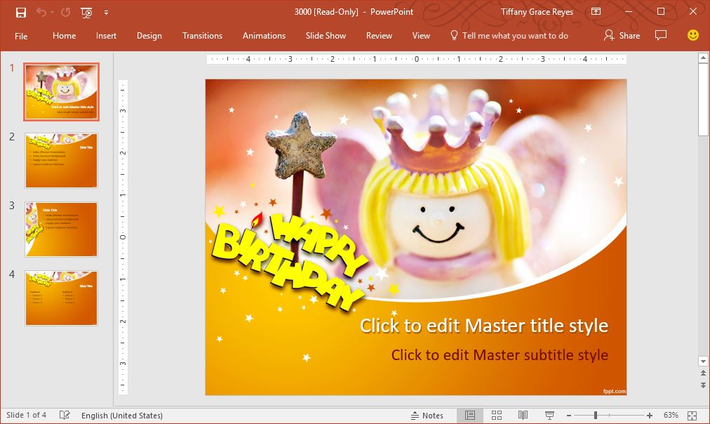 happy birthday powerpoint template