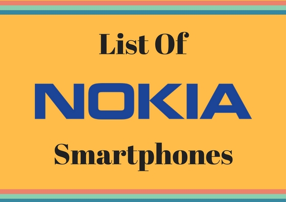 List Of Nokia smartphones