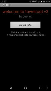 Root smartphone using towelroot