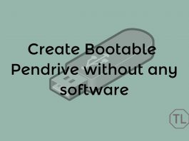 create bootable pendrive