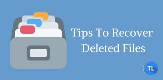 Tips to recover deleted files