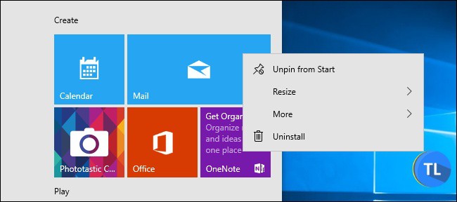 Uninstall default apps windows 10