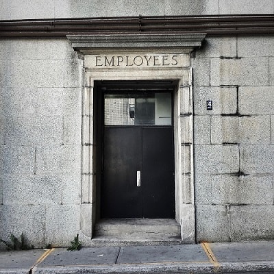 Employees door