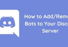 Add remove discord bots to your server