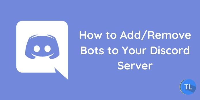 Add remove discord bots to your server