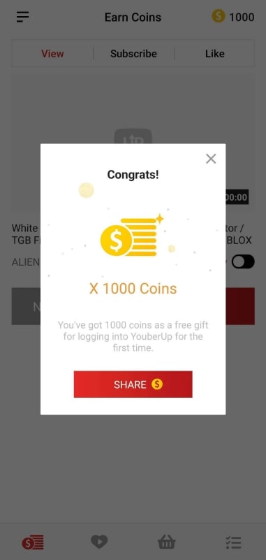 Free coins on youberup